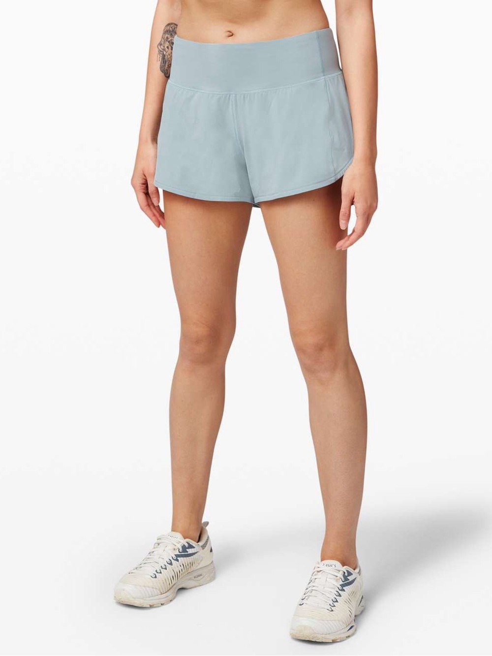 Lululemon Women's Light Blue two tone shorts